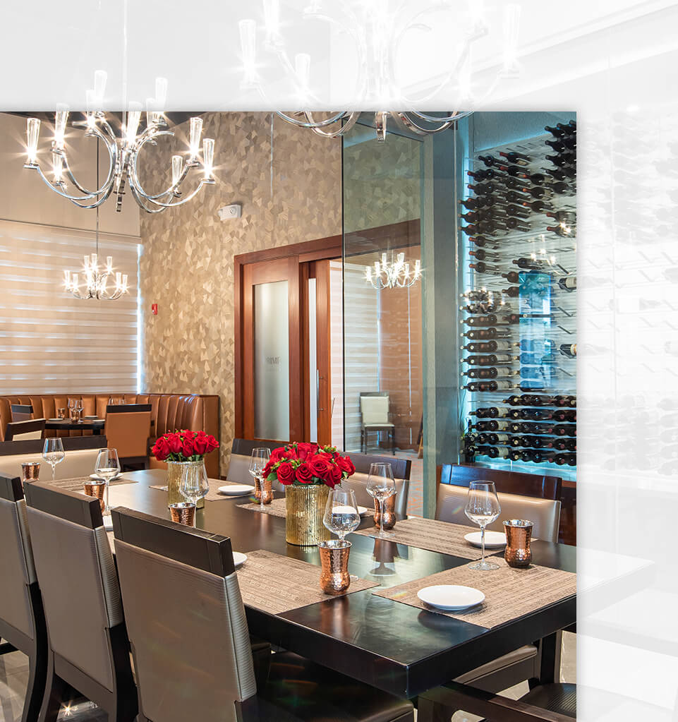 dining area in an upscale place
