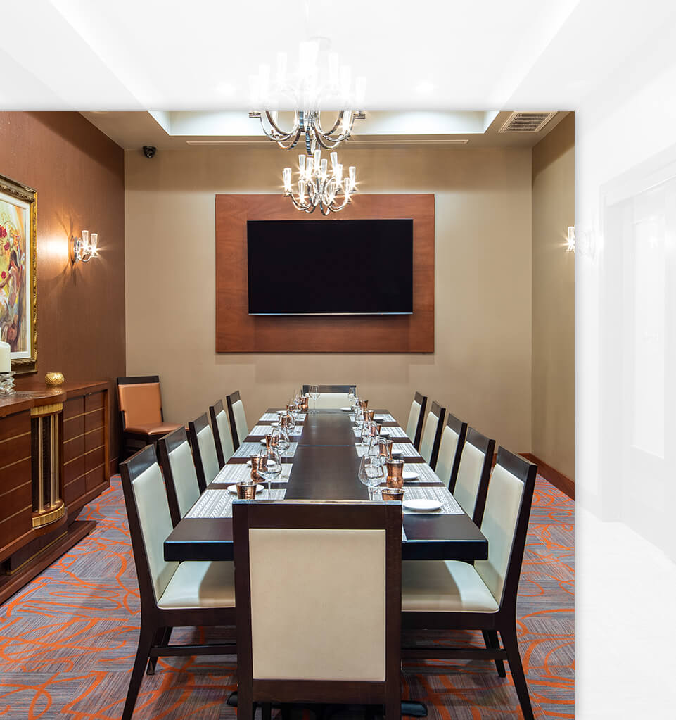 dining area with a decorated dining table