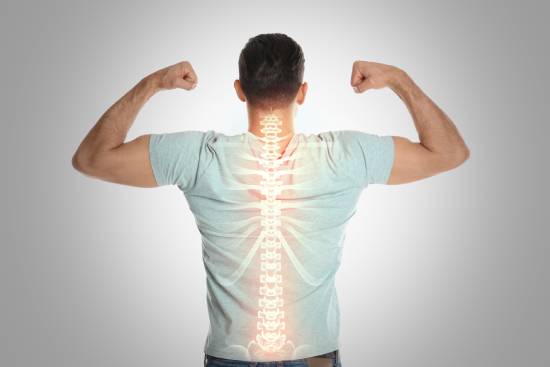 man with healthy back