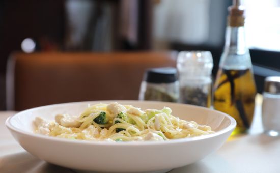 a plate of pasta